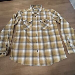Plaid Button-Up Women's Top
